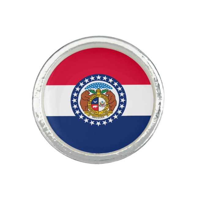 Missouri State Flag Design Ring (Front)