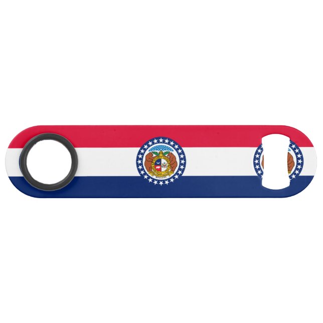 Missouri State Flag Design Speed Bottle Opener (Back Horizontal)