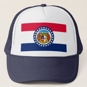 Missouri State Flag Design Trucker Hat