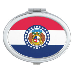 Missouri State Flag Design Vanity Mirror