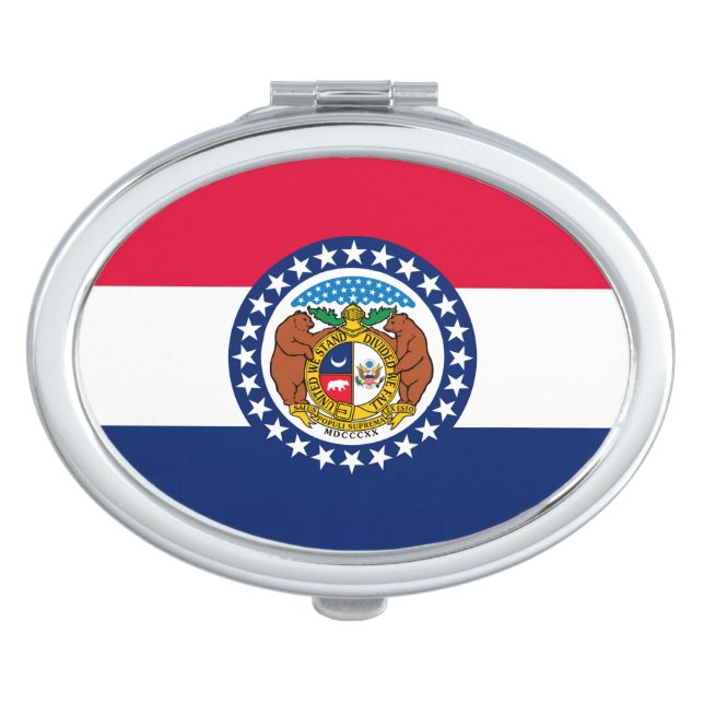 Missouri State Flag Design Vanity Mirror (Front)