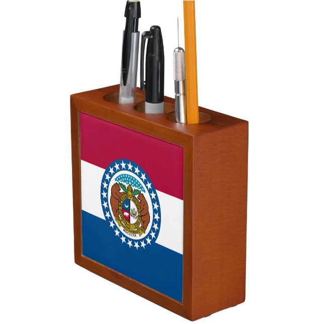 Missouri State Flag Desk Organizer (In Situ)