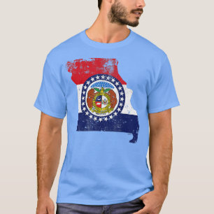 Missouri State Flag Faded Flag of Missouri  T-Shirt