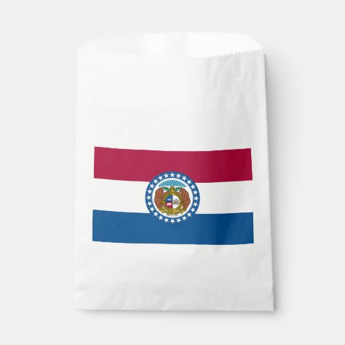 Missouri State Flag Favor Bag