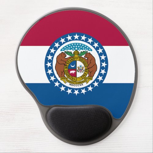 Missouri State Flag Gel Mouse Pad