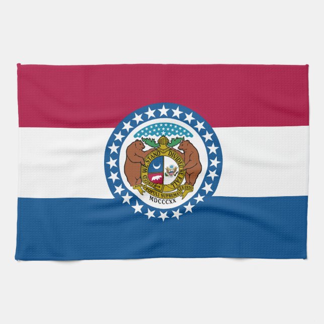 Missouri State Flag Kitchen Towel (Horizontal)