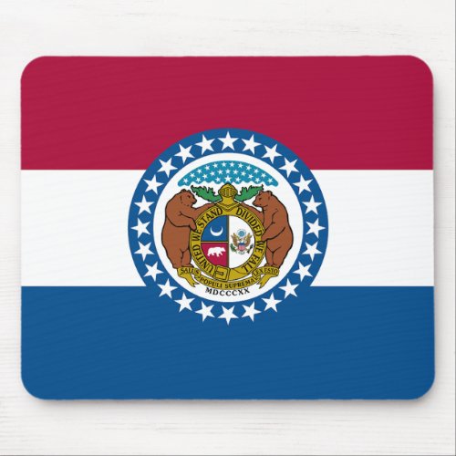 Missouri State Flag Mouse Pad