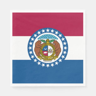 Missouri State Flag Napkins