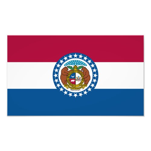Missouri State Flag Photo Print