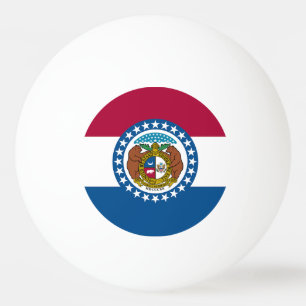 Missouri State Flag Ping Pong Ball