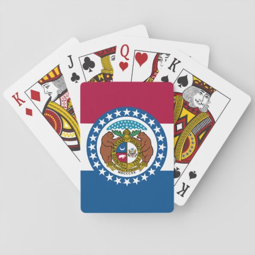 Missouri State Flag Playing Cards