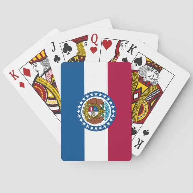 Missouri State Flag Poker Cards (Back)