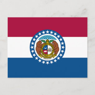 Missouri State Flag Postcard