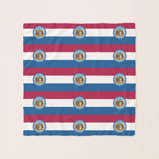 Missouri State Flag Scarf (Front)