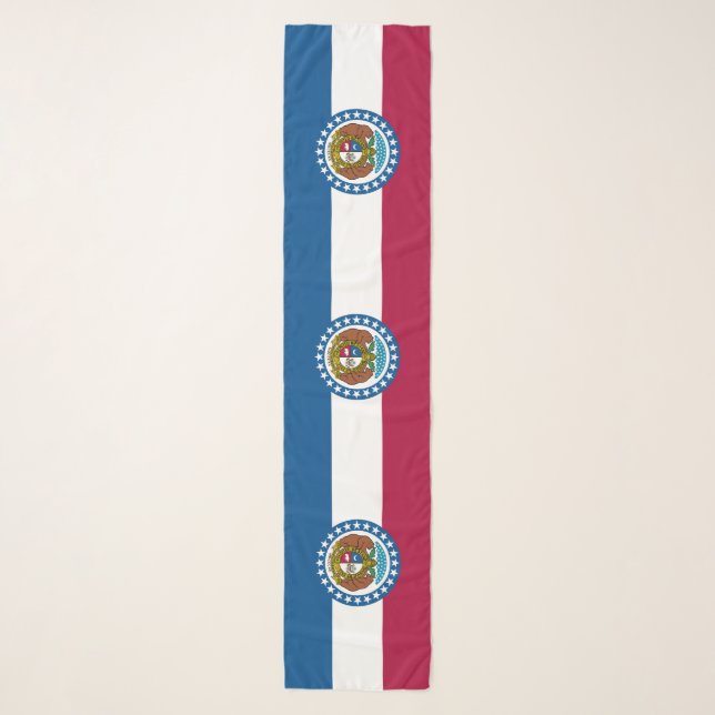 Missouri State Flag Scarf (Front)