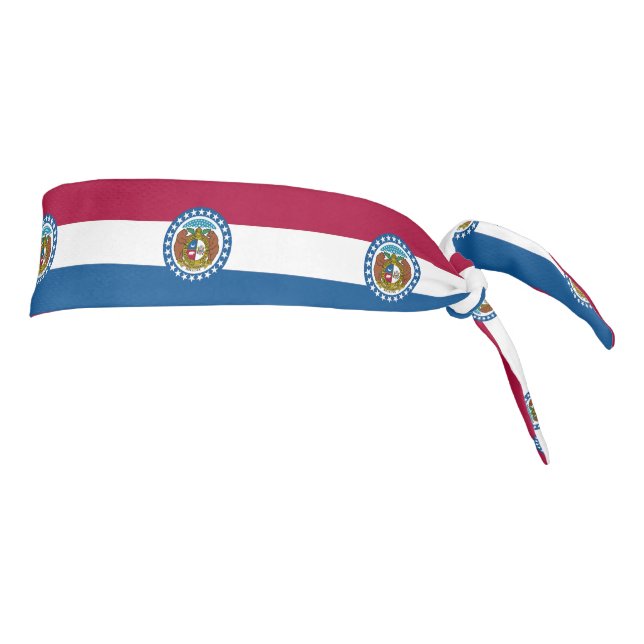 Missouri State Flag Tie Headband (Rotate 90)