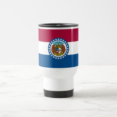 Missouri State Flag Travel Mug