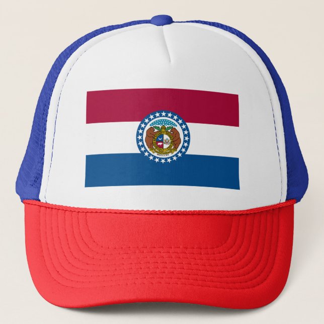 Missouri State Flag Trucker Hat (Front)