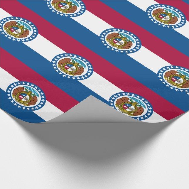 Missouri State Flag Wrapping Paper (Corner)