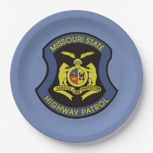Missouri State Highway Patrol Large Paper Plates