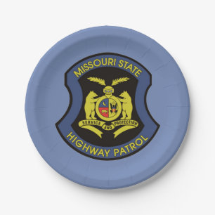 Missouri State Highway Patrol Paper Plates
