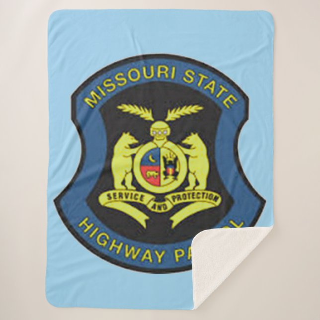Missouri State Highway Patrol Sherpa Blanket (Front)