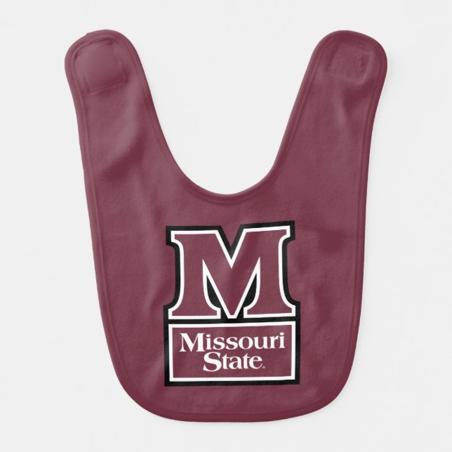 Missouri State M Baby Bib (Front)