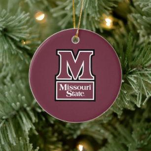 Missouri State M Ceramic Ornament