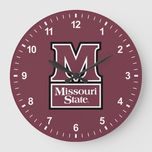 Missouri State M Large Clock (Front)