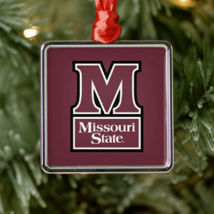 Missouri State M Metal Ornament