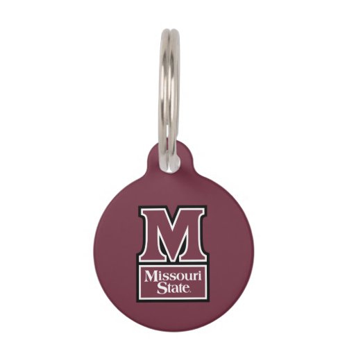 Missouri State M Pet ID Tag