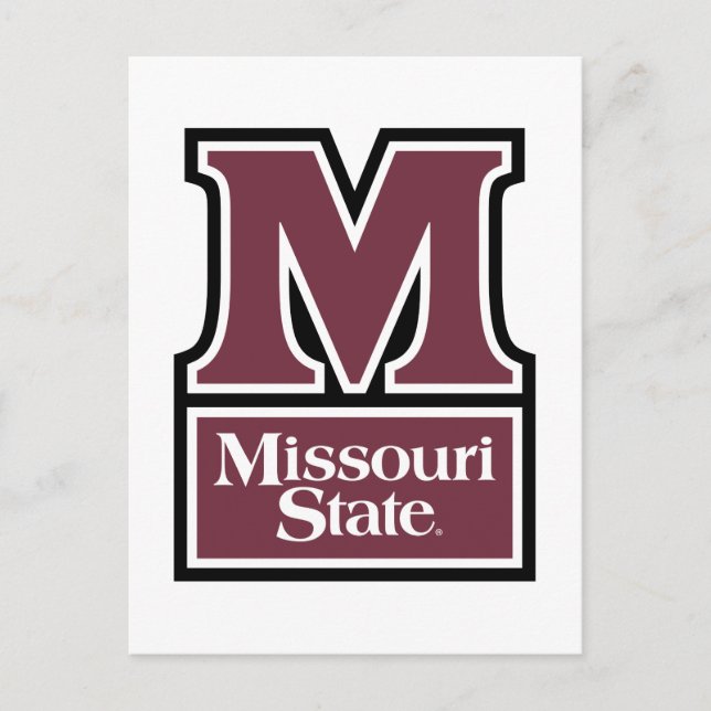 Missouri State M Postcard (Front)