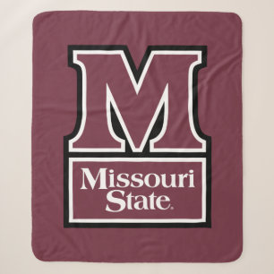Missouri State M Sherpa Blanket