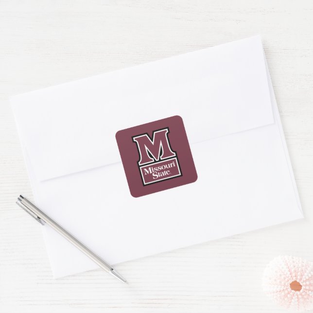 Missouri State M Square Sticker (Envelope)