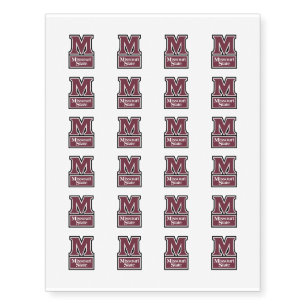Missouri State M Temporary Tattoos