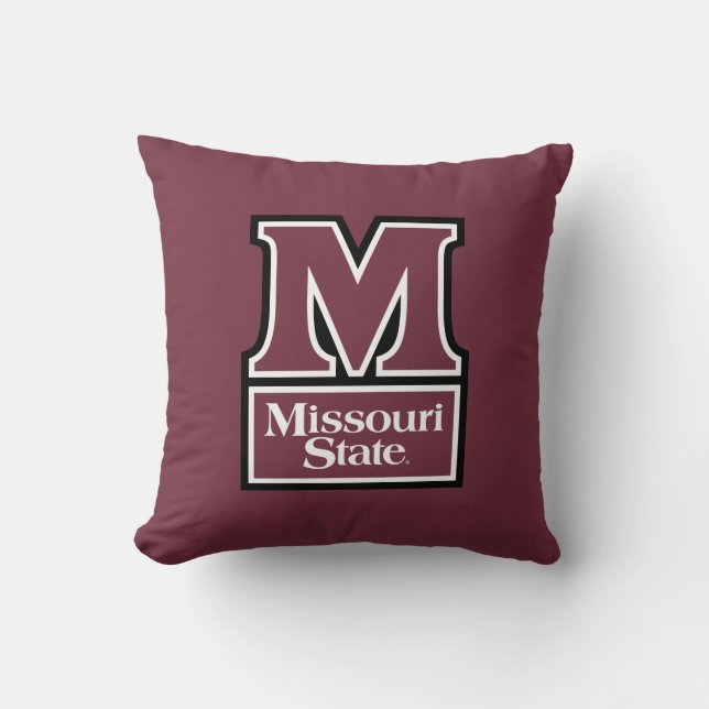 Missouri State M Throw Pillow (Front)