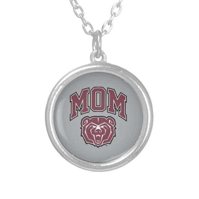 Missouri State Mom Silver Plated Necklace (Front)