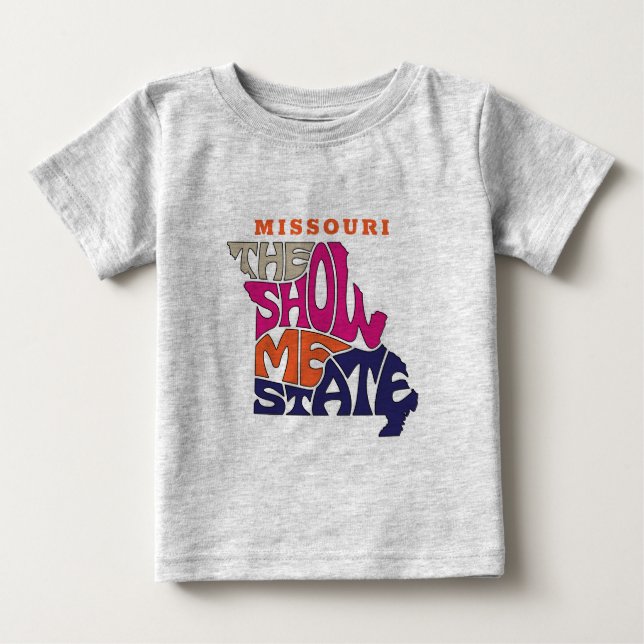 Missouri State Nickname Word Art  Baby T-Shirt (Front)