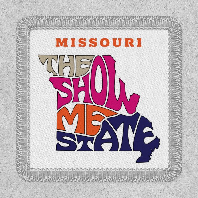Missouri State Nickname Word Art Patch (Front)