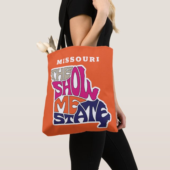 Missouri State Nickname Word Art Tote Bag (Close Up)