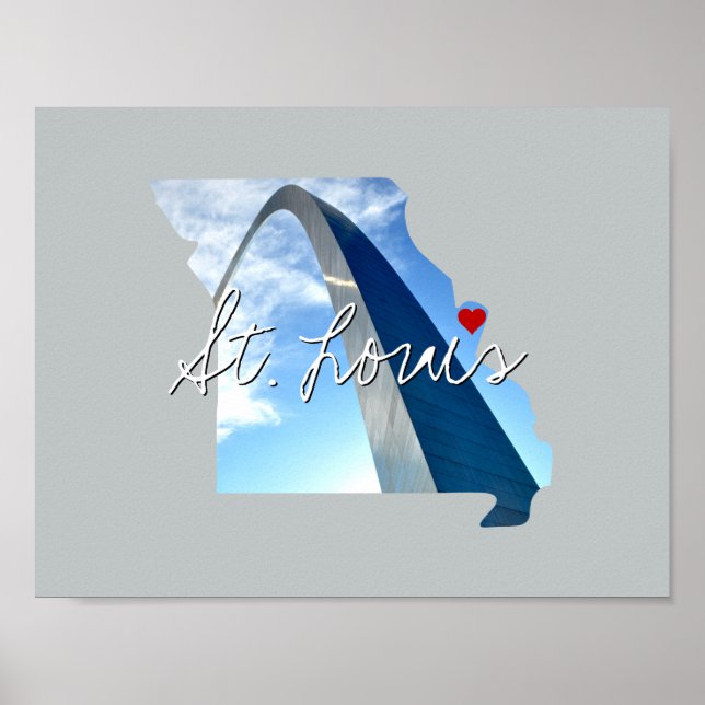 Missouri State Photo insert and town name Poster (Front)