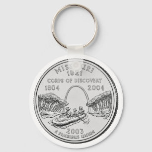 Missouri State Quarter Keychain