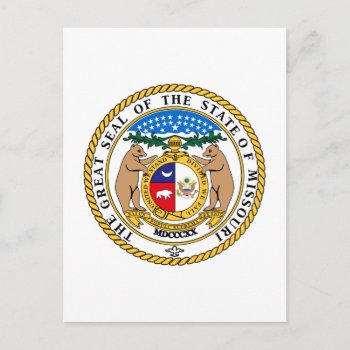 Missouri State Seal Postcard by ME_Designs at Zazzle