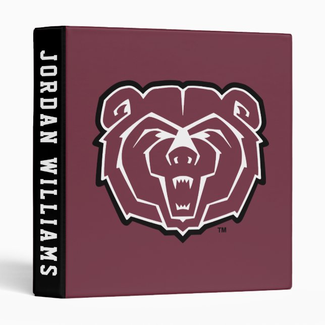 Missouri State University Bears 3 Ring Binder (Front/Spine)