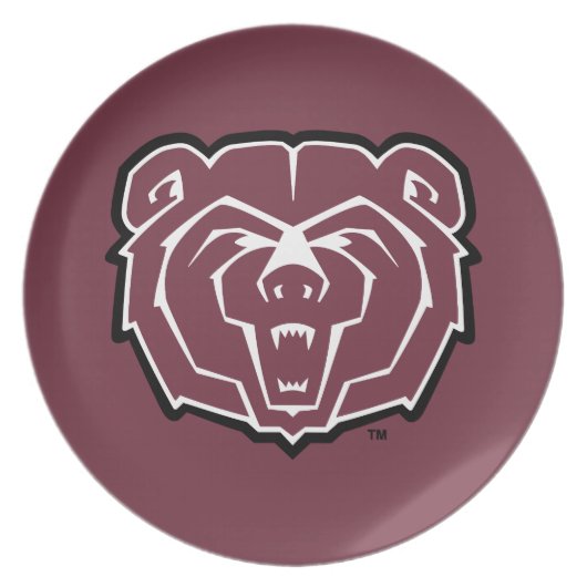 Missouri State University Bears Dinner Plate (Front)