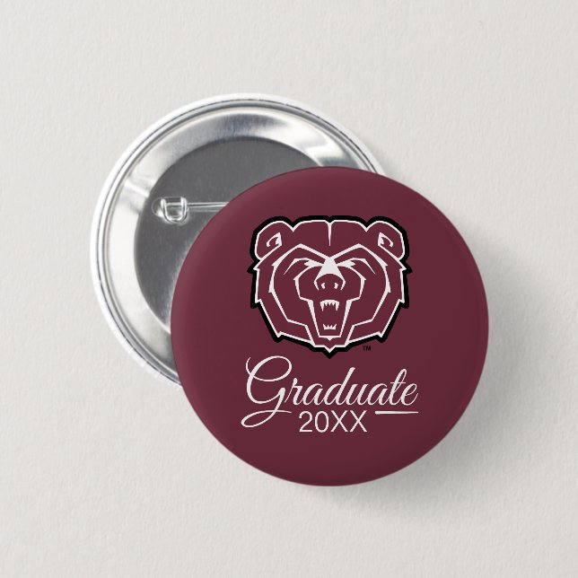 Missouri State University Bears Graduation Button (Front & Back)