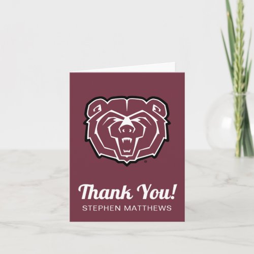 Missouri State University Bears Graduation Card