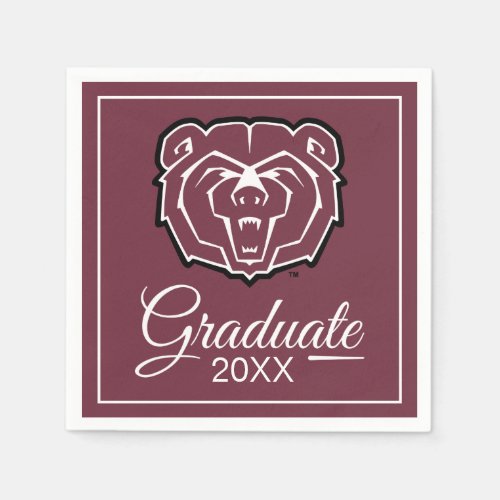 Missouri State University Bears Graduation Napkins