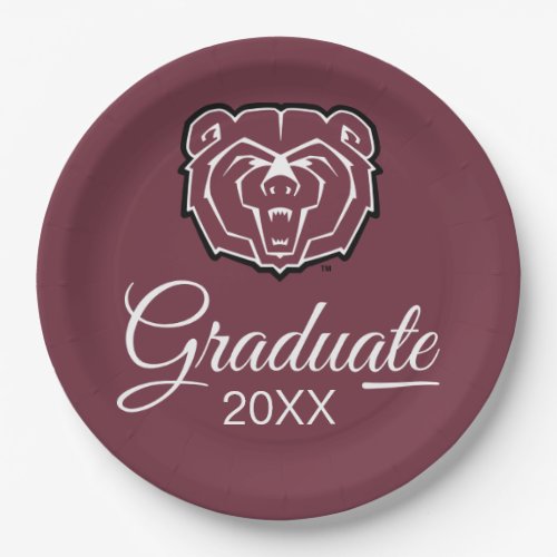 Missouri State University Bears Graduation Paper Plates