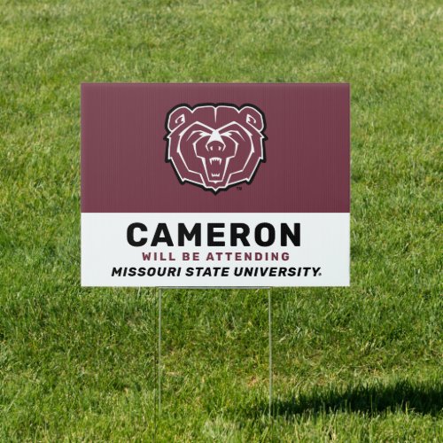 Missouri State University Bears Graduation Sign